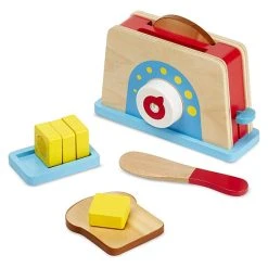 Melissa And Doug Wooden Bread And Butter Toast Set Multi-color