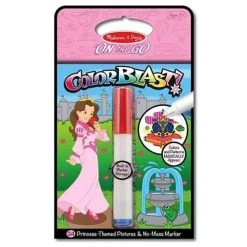 Melissa And Doug On The Go Princess Color Blast With Marker Set Multi-color