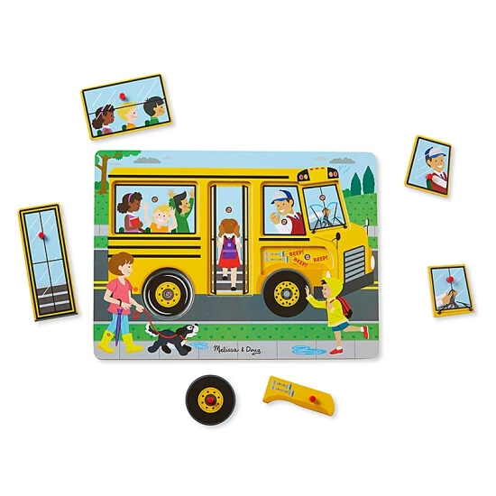 Melissa And Doug Melissa & Doug® 6-Piece Wheels On The Bus Puzzle Multi 1 Melissa And Doug Melissa & Doug® 6-Piece Wheels On The Bus Puzzle Multi