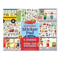 Melissa And Doug My Town Reusable Sticker Pad Multi-color