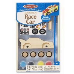 Melissa And Doug Decorate Your Own Wooden Race Car Craft Set Multi-color