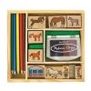 Melissa And Doug Wooden Horse Stamp Set Multi-color