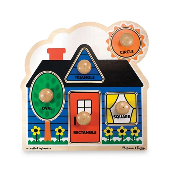 Melissa And Doug Melissa & Doug® First Shapes Jumbo Knob Puzzle Blue/multi 1 Melissa And Doug Melissa & Doug® First Shapes Jumbo Knob Puzzle Blue/multi