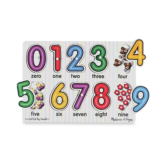 Melissa And Doug Melissa & Doug® Peg Numbers Puzzle Multi Brights 1 Melissa And Doug Melissa & Doug® Peg Numbers Puzzle Multi Brights