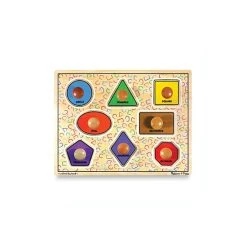 Melissa And Doug Melissa & Doug&reg; Wooden Jumbo Shapes Knob Puzzle Multi