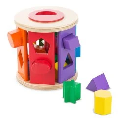 Melissa And Doug&reg; 14-Piece Wooden Match And Roll Shape Sorter Multi
