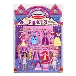 Melissa And Doug Princess Puffy Reusable Sticker Play Set Multi-color