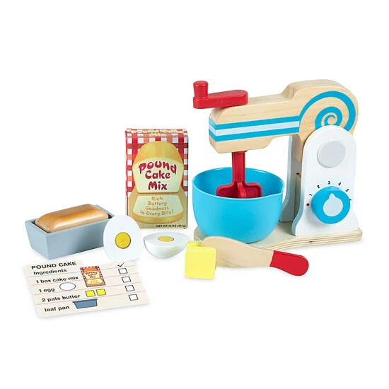 Melissa And Doug Melissa & Doug® Wooden Make-A-Cake Mixer Set Multi 1 Melissa And Doug Melissa & Doug® Wooden Make-A-Cake Mixer Set Multi