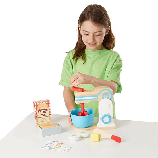 Melissa And Doug Melissa & Doug® Wooden Make-A-Cake Mixer Set Multi 2 Melissa And Doug Melissa & Doug® Wooden Make-A-Cake Mixer Set Multi - Image 2