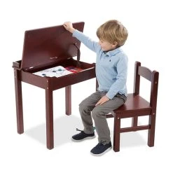 Melissa And Doug Melissa & Doug&reg; Wooden Lift-Top Desk And Chair Set Espresso -Melissa & Doug Sales Store unnamed file 410