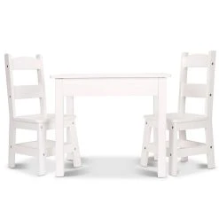 Melissa & Doug Sales Store 23 Melissa And Doug Melissa & Doug® 3-Piece Wooden Table And Chairs Set In White