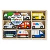 Melissa And Doug Wooden Town Vehicles Play Set Multi-color