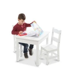 Melissa And Doug Melissa & Doug&reg; 3-Piece Wooden Table And Chairs Set In White -Melissa & Doug Sales Store unnamed file 421