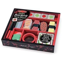 Melissa And Doug Wooden Sushi Slicing Playset Multi-color