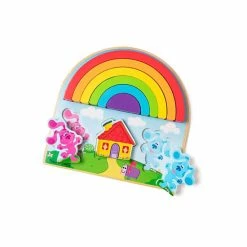 Melissa And Doug Blues Clues And You Wooden Rainbow Stacking Puzzle Multi-color