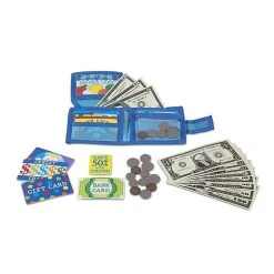 Melissa And Doug Pretend To Spend Wallet Play Set Multi-color