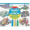 Melissa And Doug Jumbo Vehicles Coloring Pad Multi-color