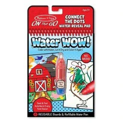 Melissa And Doug On The Go Water Wow Farm Connect The Dots Reveal Pad Multi-color