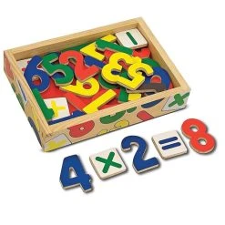 Melissa And Doug Wooden Number Magnets Set Multi-color