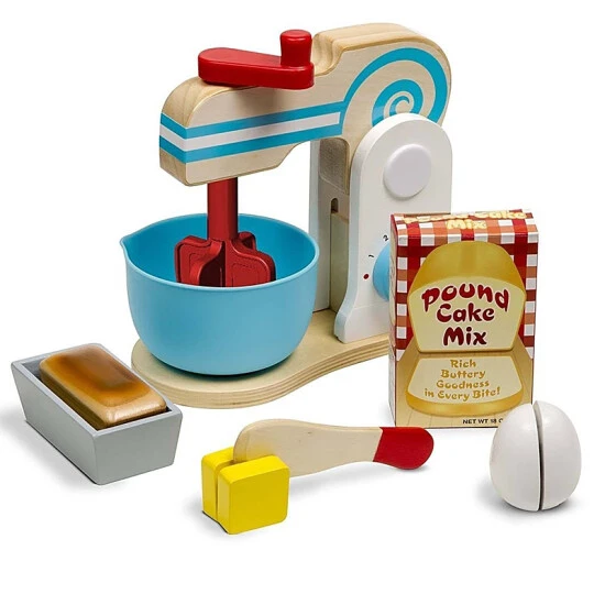Melissa And Doug Wooden Make A Cake Mixer Set Multi-color 1 Melissa And Doug Wooden Make A Cake Mixer Set Multi-color