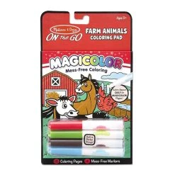Melissa And Doug On The Go Magicolor Farm Animals Coloring Pad Multi-color
