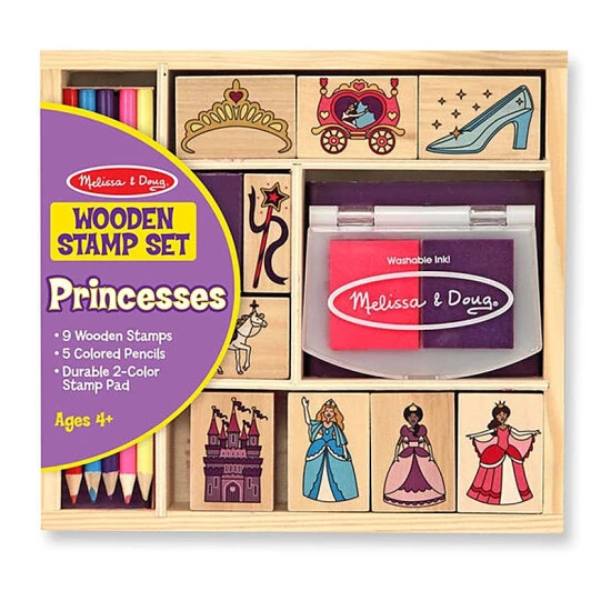 Melissa And Doug Princesses Wooden Stamp Set Multi-color 1 Melissa And Doug Princesses Wooden Stamp Set Multi-color