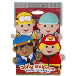 Melissa And Doug Jolly Helpers Hand Puppets Multi-color